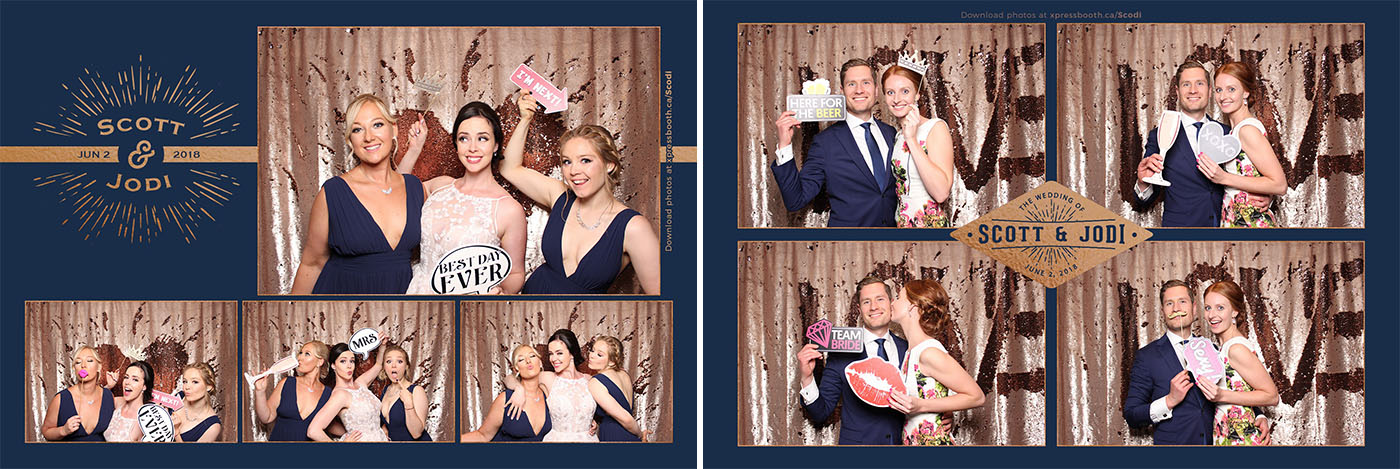 Scott and Jodi Wedding Photo Booth at the Calgary Marriott Downtown