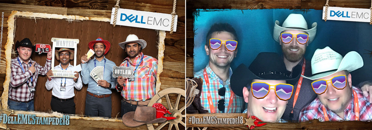 Dell EMC Stampede Party Photo Booth and Animated GIF Booth at the Cowboys Dance Hall in Calgary