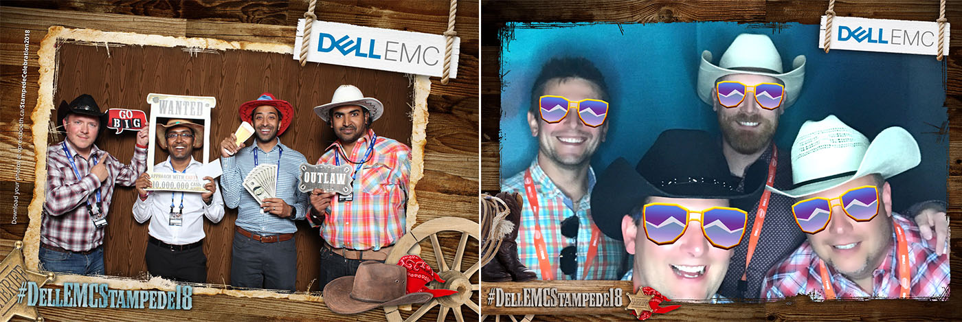 Dell EMC Stampede Party Photo Booth and Animated GIF Booth at the Cowboys Dance Hall in Calgary