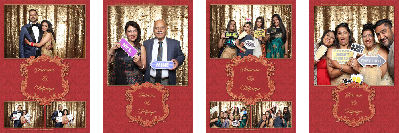 Satnam Dilpriya Wedding Photo Booth at the BMO Centre