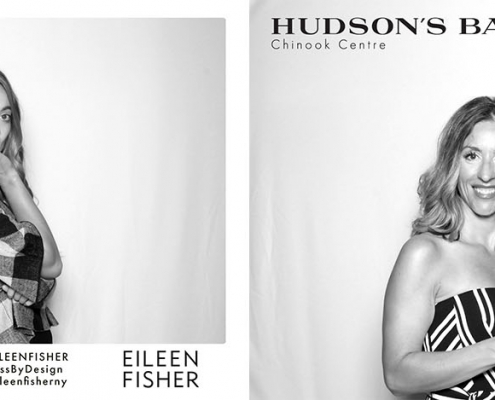 Hudsons Bay Chinook Eileen Fisher Special Event Photo Booth for Marketing and Promotionals