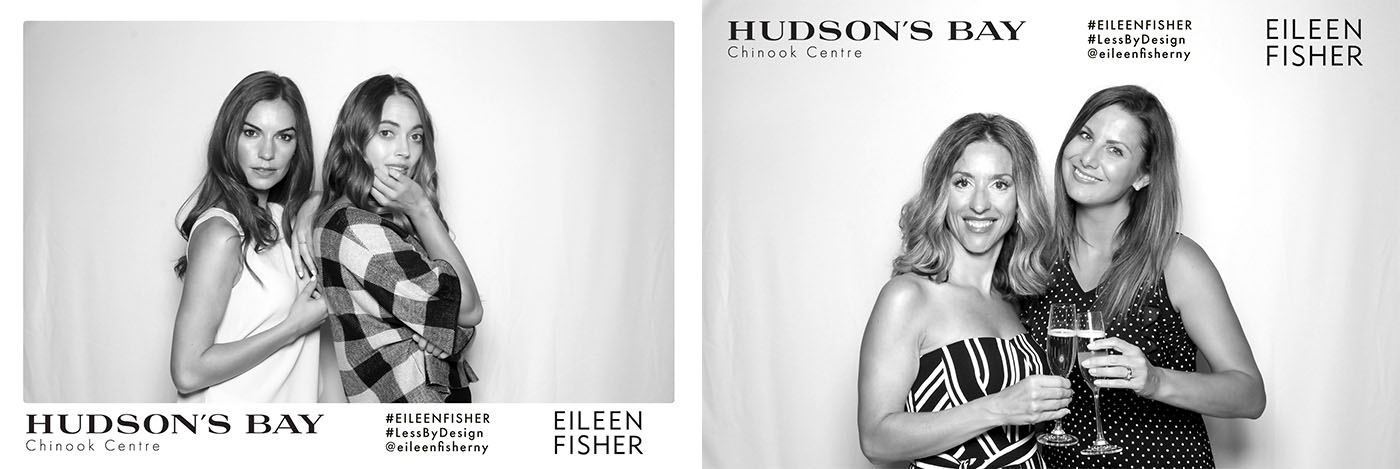 Hudsons Bay Chinook Eileen Fisher Special Event Photo Booth for Marketing and Promotionals