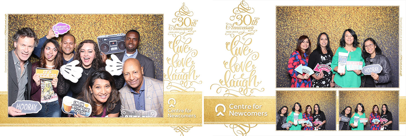 Centre for Newcomers 30th Anniversary Photo Booth at the Metropolitan Conference Centre