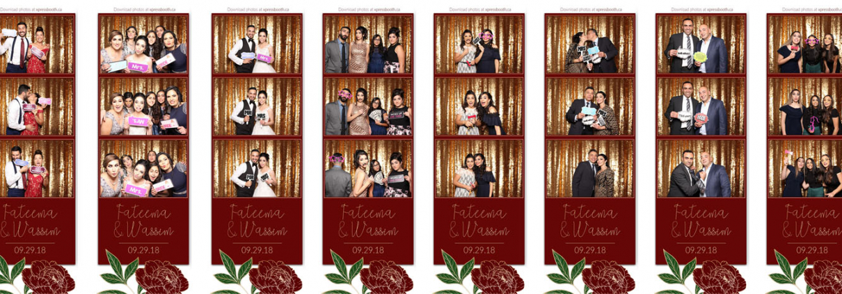 Fateema and Wassim Wedding Photo Booth at the Empire Banquet Hall