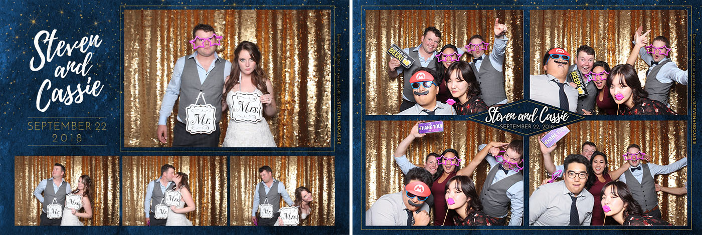 Steven and Cassie Wedding Photo Booth at Civic on Third