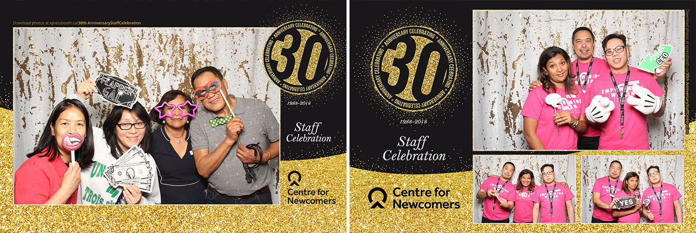 Centre for Newcomers 30th Anniversary Party Photo Booth