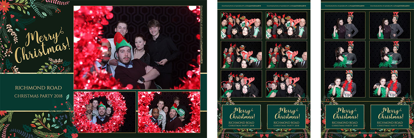 Coop Richmond Road Christmas Party Photo Booth at the Elbow Springs Golf Club