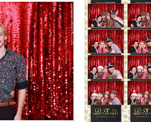 Coop3 Christmas Party Photo Booth at the Royal Canadian Legion Centennial Calgary Branch 285