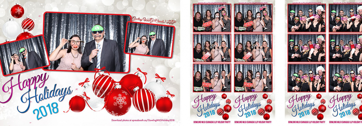 Gowling WLG Canada Corporate Christmas Party Photo Booth at the Fairmont Palliser