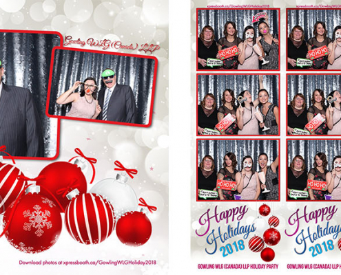 Gowling WLG Canada Corporate Christmas Party Photo Booth at the Fairmont Palliser