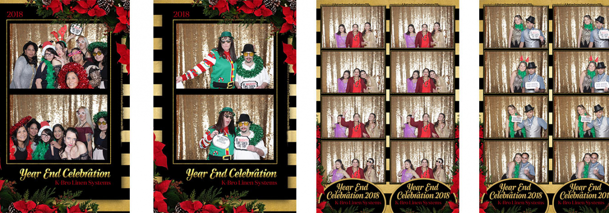 KBro Linen Christmas Party Photo Booth at the Grey Eagle Casino