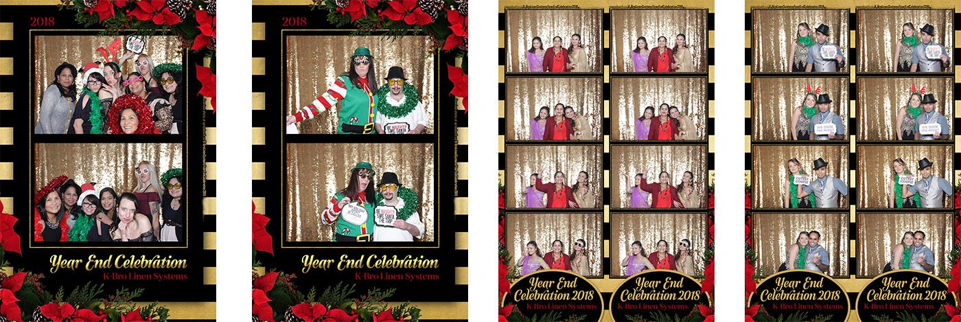 KBro Linen Christmas Party Photo Booth at the Grey Eagle Casino