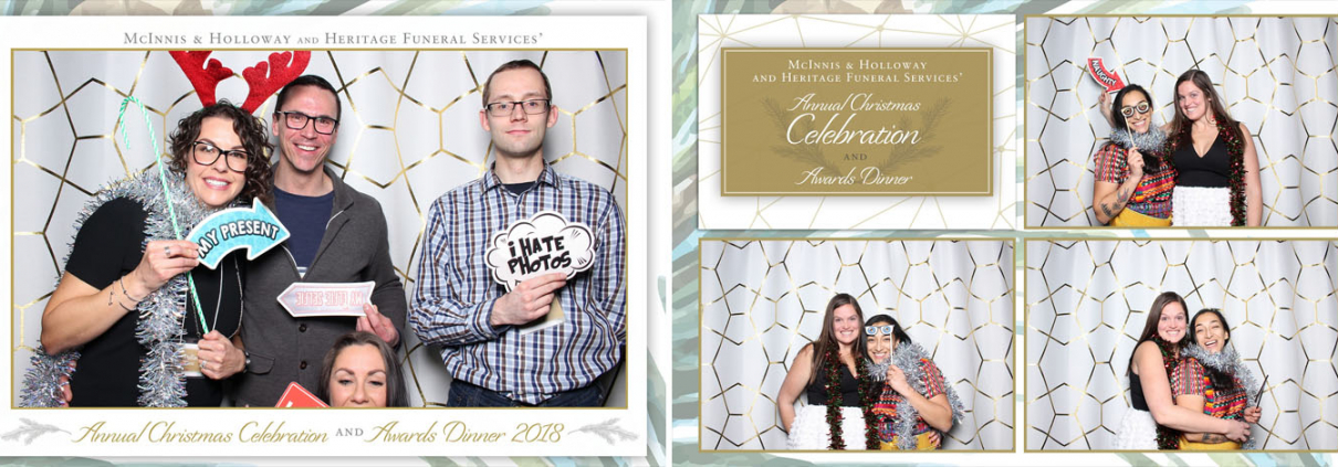 McInnis and Holloway Christmas Celebration Photo Booth at the Skyline by Simply Elegant
