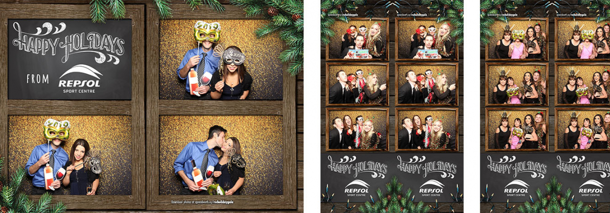 Repsol Sport Holiday Party Photo Booth at the Double Zero Pizza Calgary