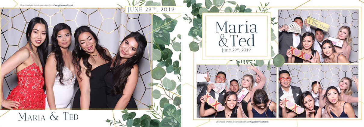 Maria and Ted Wedding Photo Booth at the Saskatoon Farm in Calgary