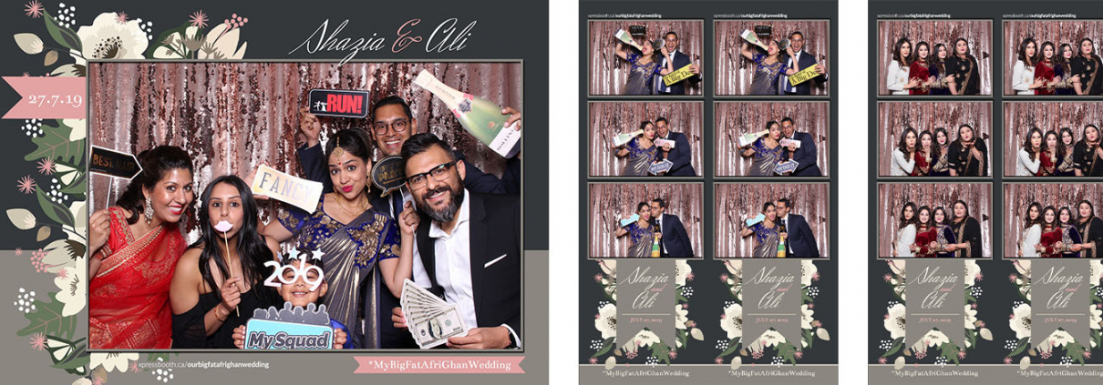 Shazia and Ali Wedding Photo Booth at the Best Western Premier Calgary Plaza Hotel