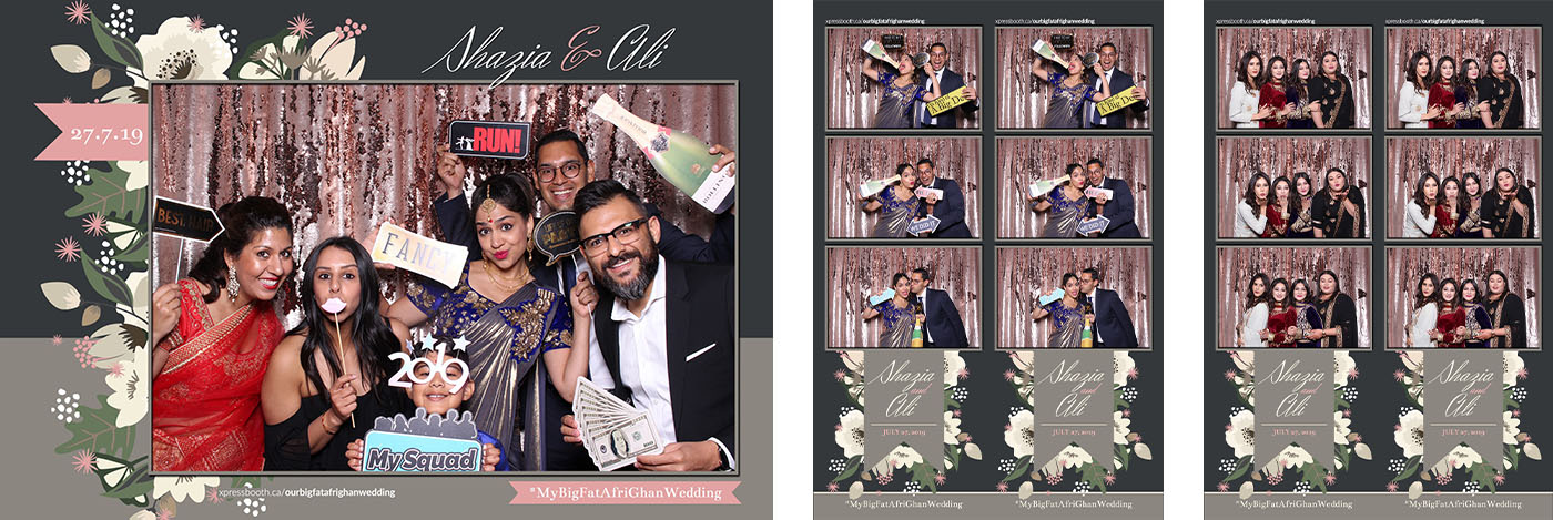 Shazia and Ali Wedding Photo Booth at the Best Western Premier Calgary Plaza Hotel