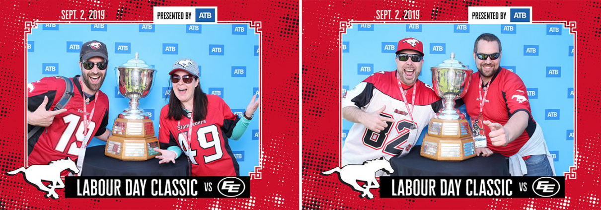 Labour Day Classic Stampeders vs Eskimos Photo Booth