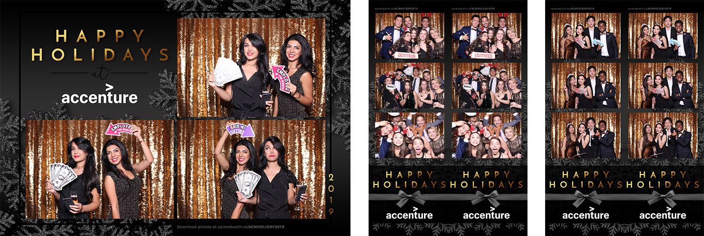Accenture Holiday Party Photo Booth at Muriettas Bar and Grill Calgary